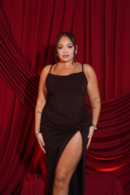 Cleo Dress - Chocolate