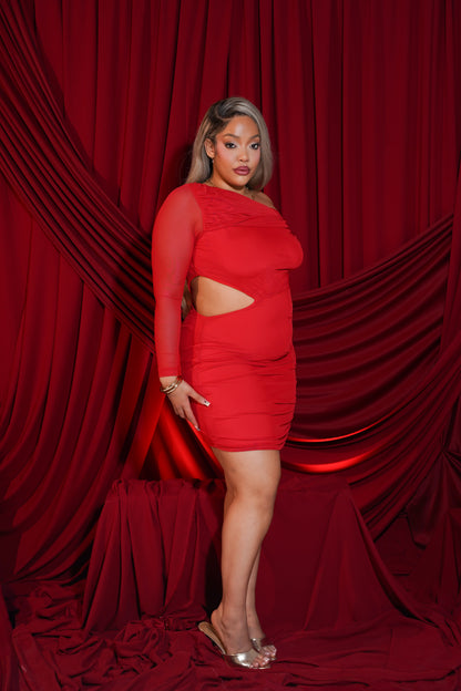 Aria Mini Dress - Scarlet